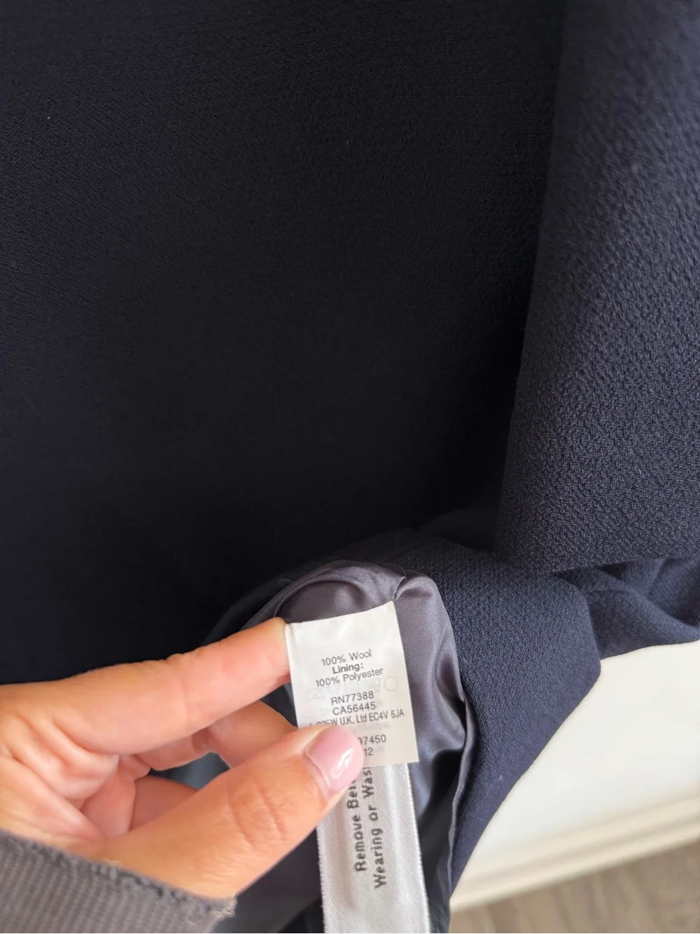 J. Crew Wool Crepe V-Neck Shift Dress - 6 NWT - Picture 8 of 8